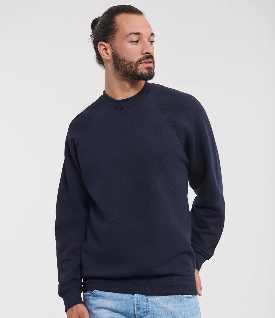Russell Athletic 762M Russell Athletic Raglan Sweatshirt in French Navy
