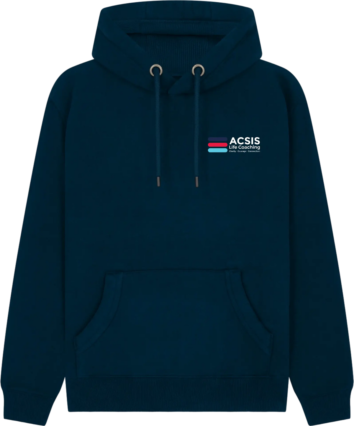 ACSIS Ultra Premium Hoodie Navy Full Colour logo
