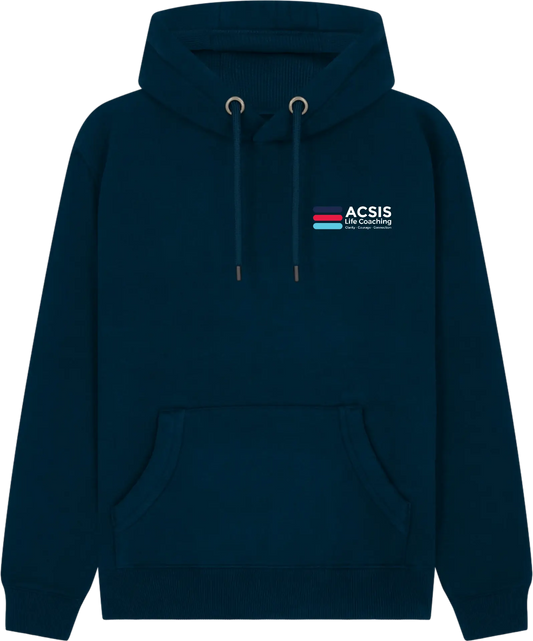 ACSIS Ultra Premium Hoodie Navy Full Colour logo