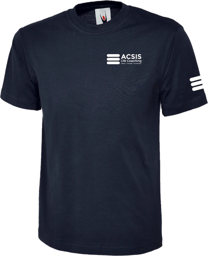 Navy ACSIS classic T-shirt with white logo