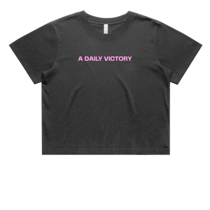 Heavy Faded Crop T-Shirt