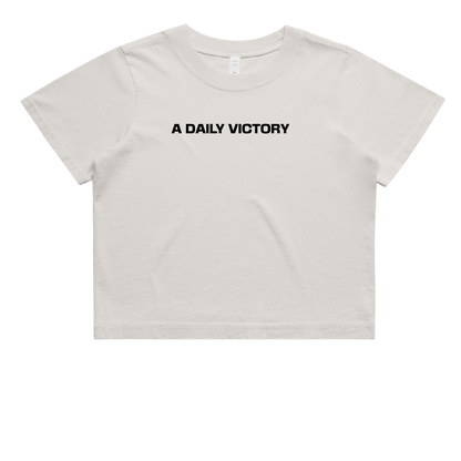 Heavy Faded Crop T-Shirt