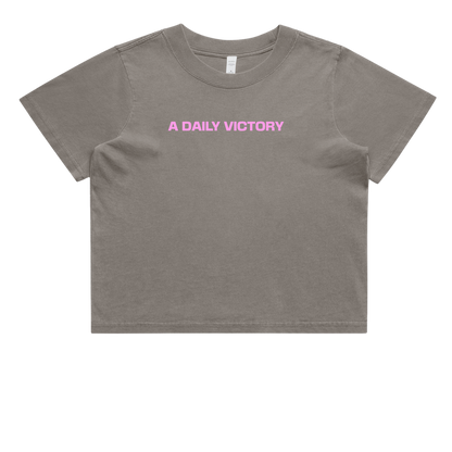 Heavy Faded Crop T-Shirt