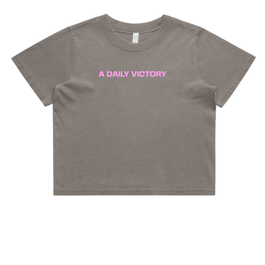Heavy Faded Crop T-Shirt