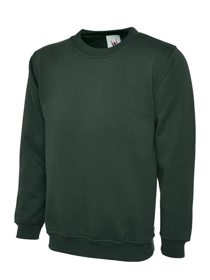 Uneek UC202 childrens sweatshirt in Bottle Green