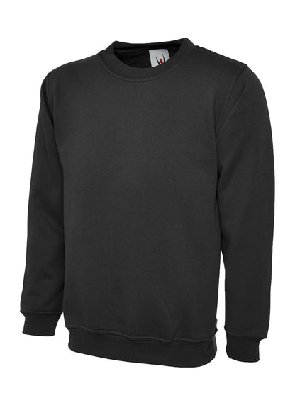 Uneek UC202 childrens sweatshirt in Black