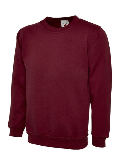 Uneek UC202 childrens sweatshirt in Maroon