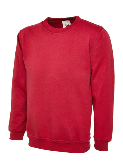 Uneek UC202 childrens sweatshirt in Red