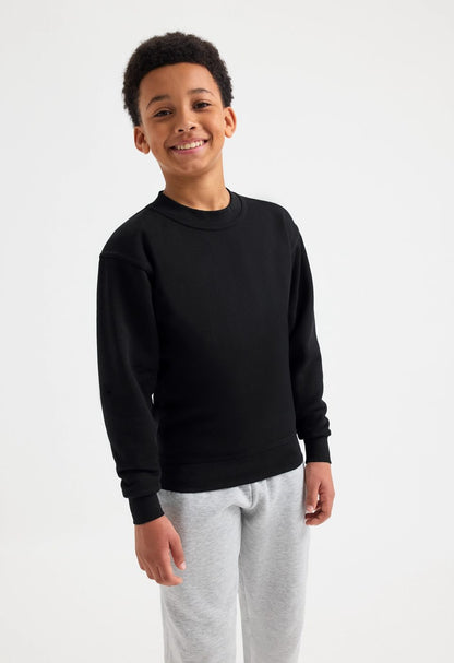Uneek UC202 childrens sweatshirt modelled