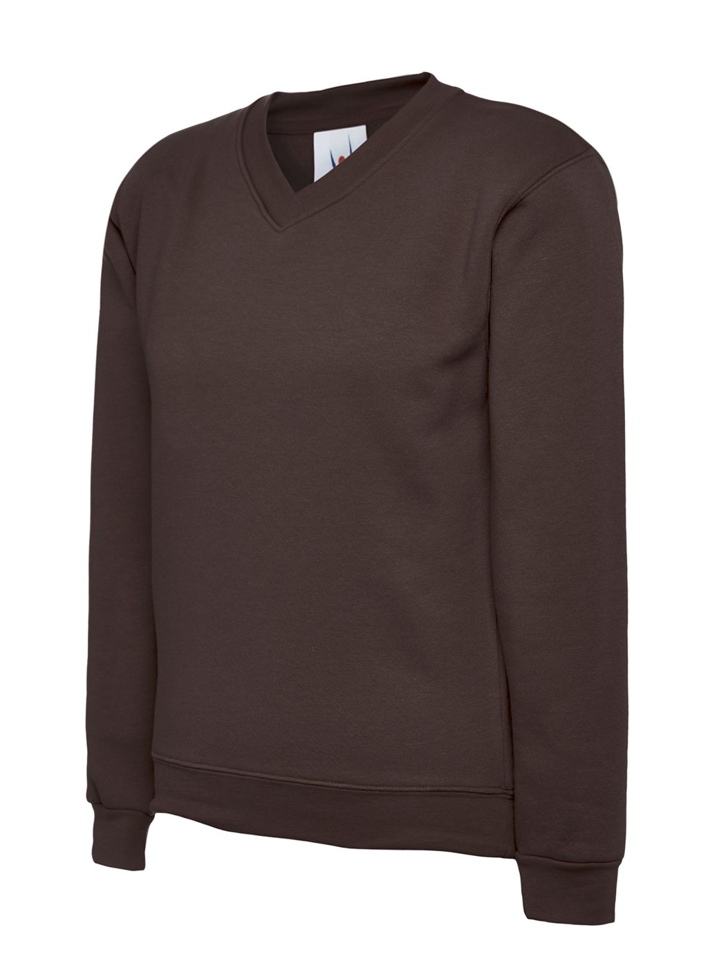 Uneek UC206 childrens V neck sweatshirt in Brown