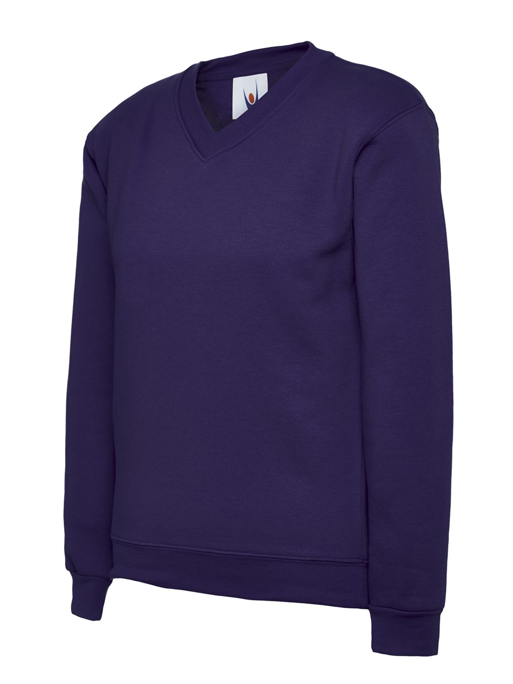 Uneek UC206 childrens V neck sweatshirt in Purple