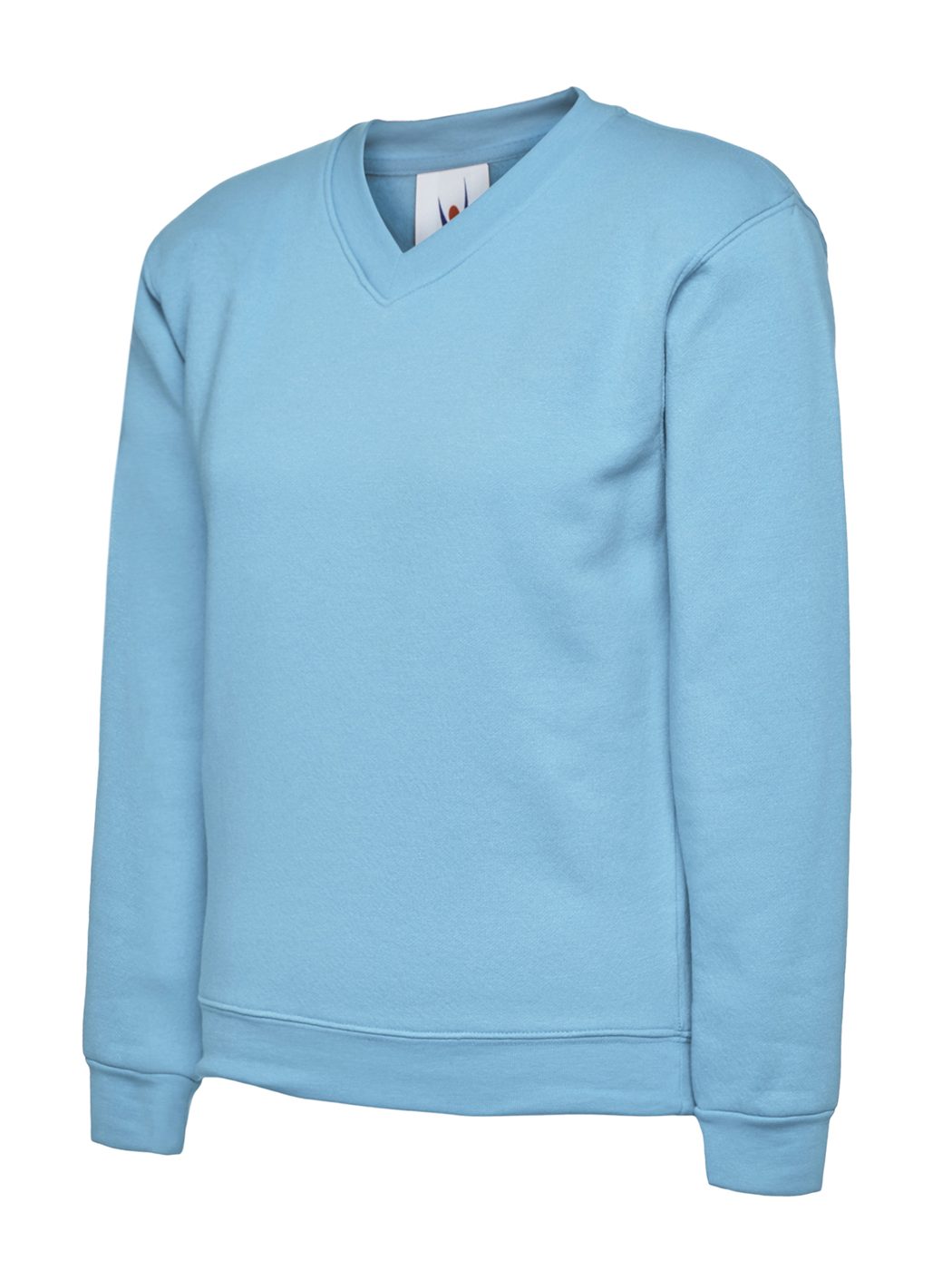 Uneek UC206 childrens V neck sweatshirt in Sky