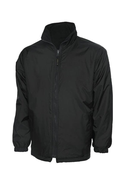 Uneek UC606 childrens reversible fleece jacket in Black