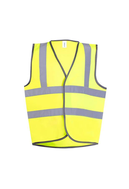 Uneek UC806 childrens hi-viz waistcoat in Yellow