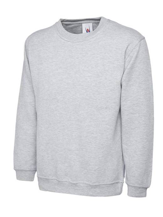 Uneek UX7 childrenswear in Heather Grey