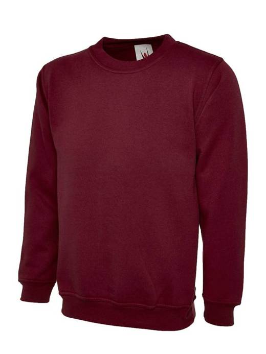 Uneek UX7 childrenswear in Maroon