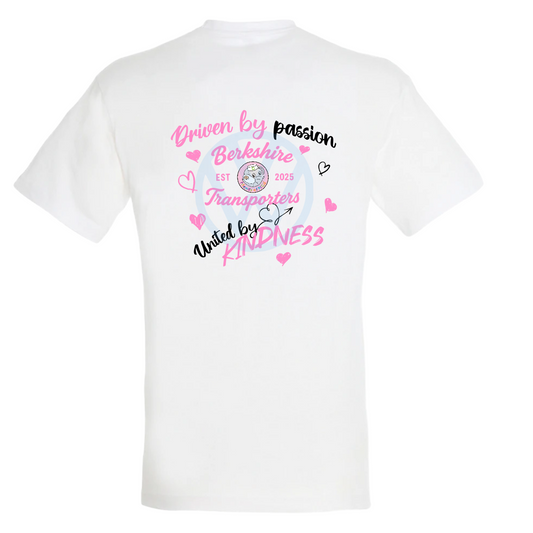 White PICU adult t-shirt back print
