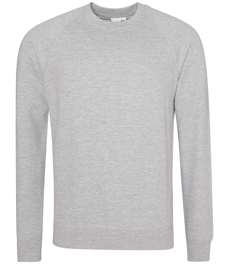 AWDis Academy AC001 AWDis Academy Senior Raglan Sweatshirt in Grey