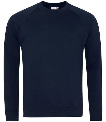 AWDis Academy AC001 AWDis Academy Senior Raglan Sweatshirt in Navy