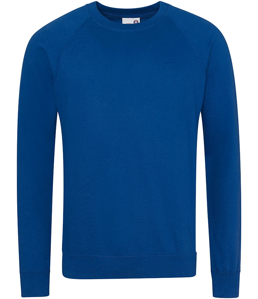 AWDis Academy AC001 AWDis Academy Senior Raglan Sweatshirt in Royal Blue