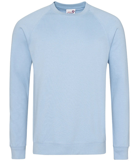 AWDis Academy AC001 AWDis Academy Senior Raglan Sweatshirt in Sky Blue