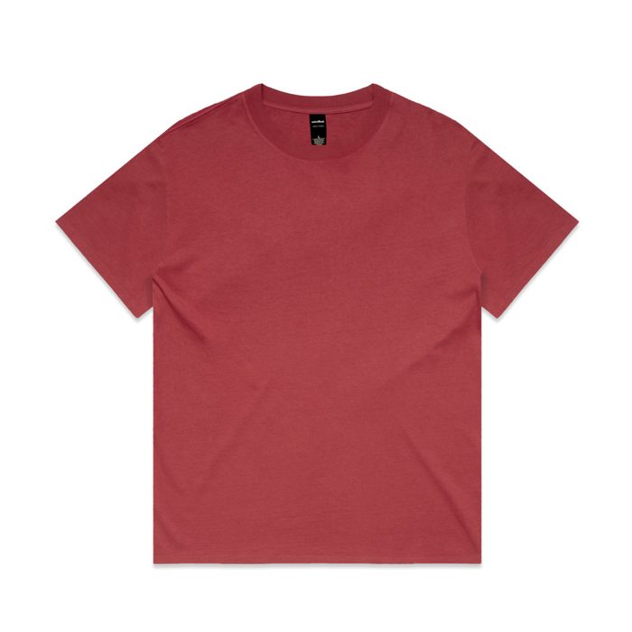 AS Colour 5082 Heavy Faded Tee - Faded Cardinal
