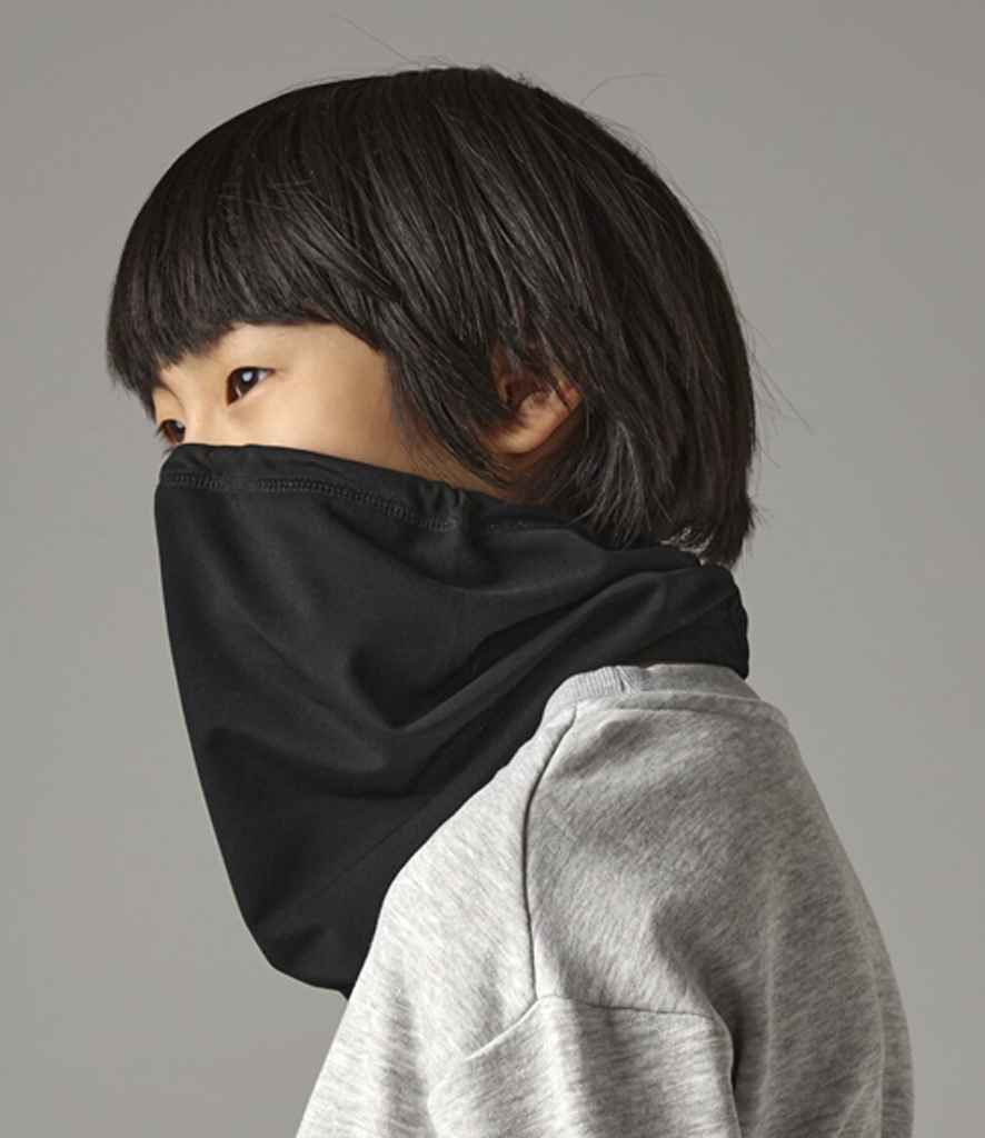 Beechfield BB320B Kids Sports Tech Soft Shell Neck Warmer in Black