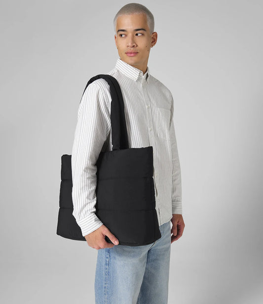 BagBase BG701 Quilted Tote Bag in Black