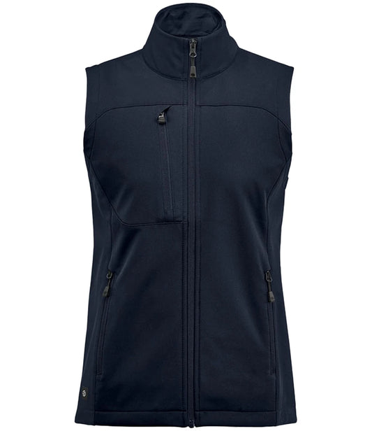 Stormtech BHV3W Stormtech Ladies Cascades Soft Shell Bodywarmer in Navy/Navy