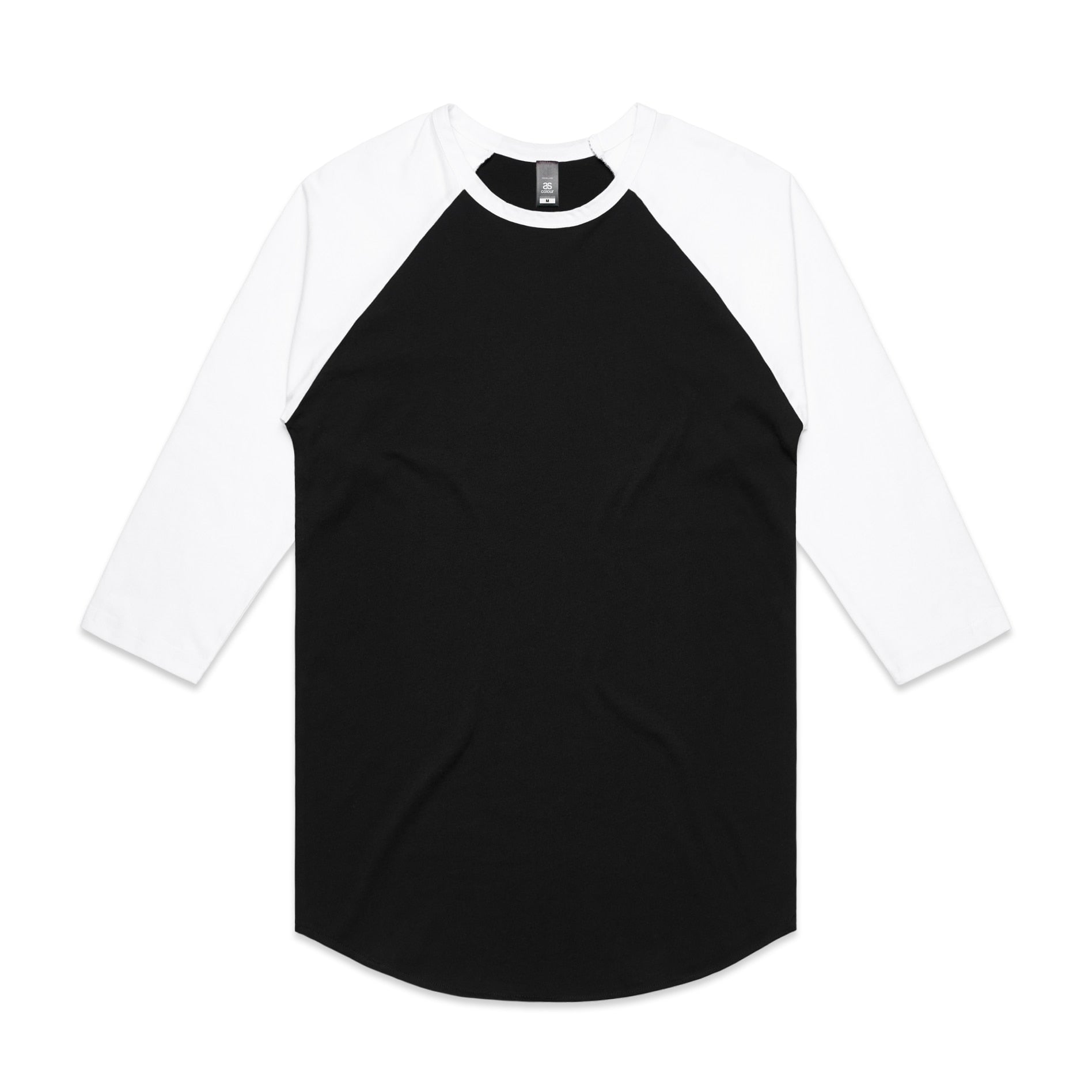 AS Colour 5012 Raglan Tee Black/White