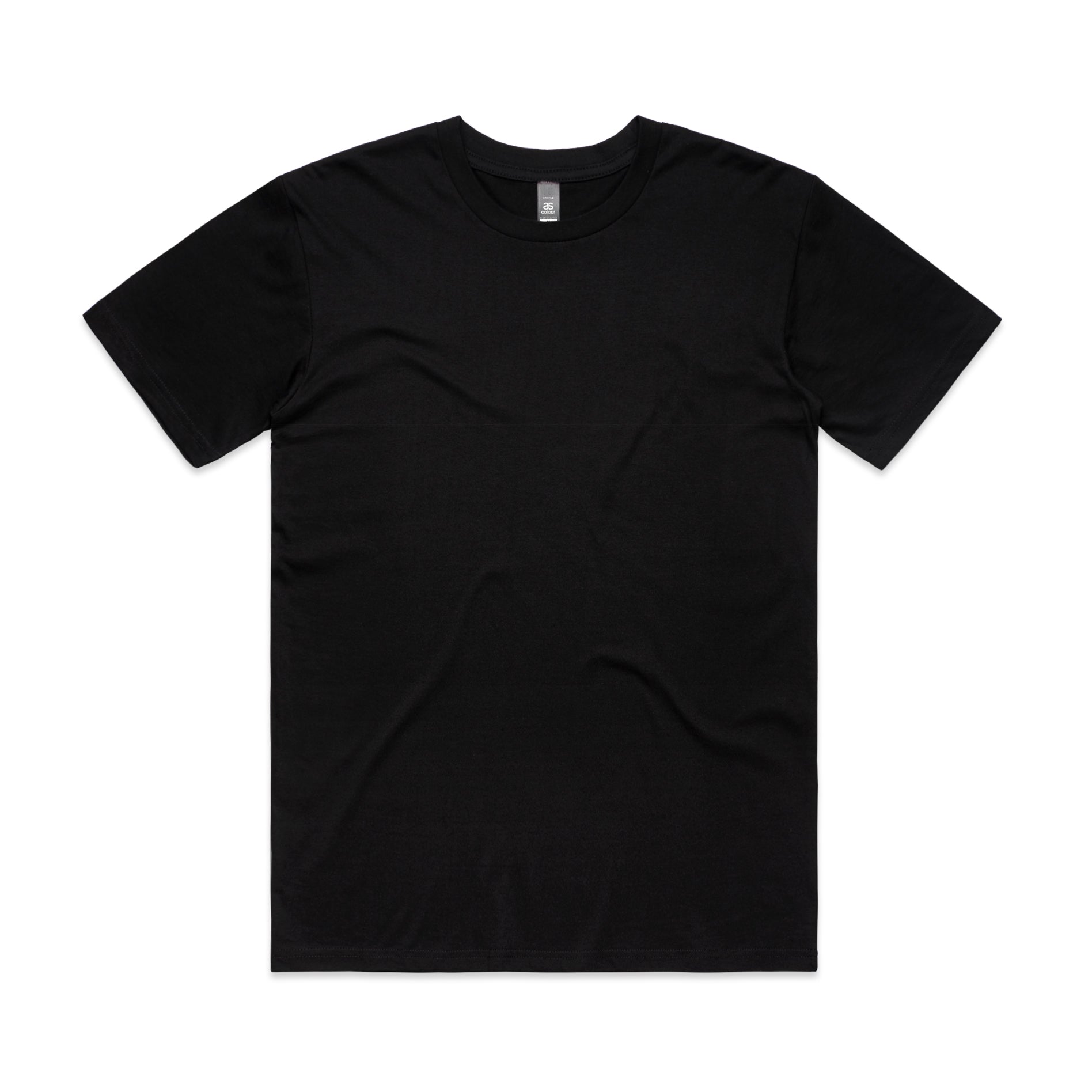 AS Colour 5074 Staple Minus Tee [-5cm] Black