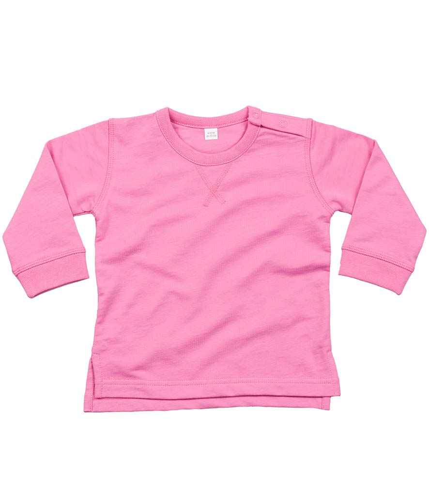Babybugz BZ31 BabyBugz Baby Sweatshirt in Bubble Gum Pink