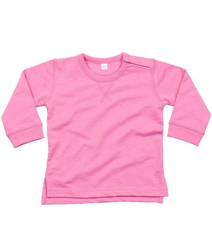 Babybugz BZ31 BabyBugz Baby Sweatshirt in Bubble Gum Pink