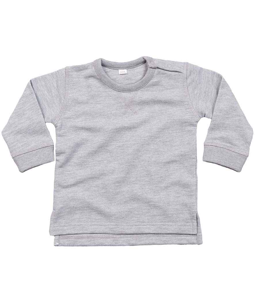 Babybugz BZ31 BabyBugz Baby Sweatshirt in Heather Marl