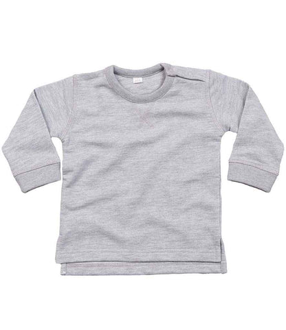 Babybugz BZ31 BabyBugz Baby Sweatshirt in Heather Marl