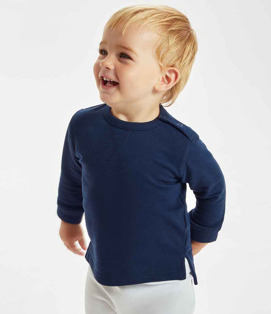 Babybugz BZ31 BabyBugz Baby Sweatshirt in Nautical Navy