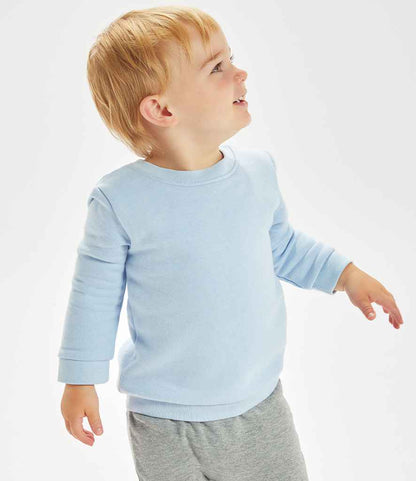 Babybugz BZ64 BabyBugz Baby Essential Sweatshirt in Dusty Blue