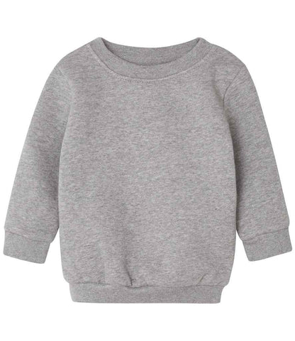 Babybugz BZ64 BabyBugz Baby Essential Sweatshirt in Heather Marl