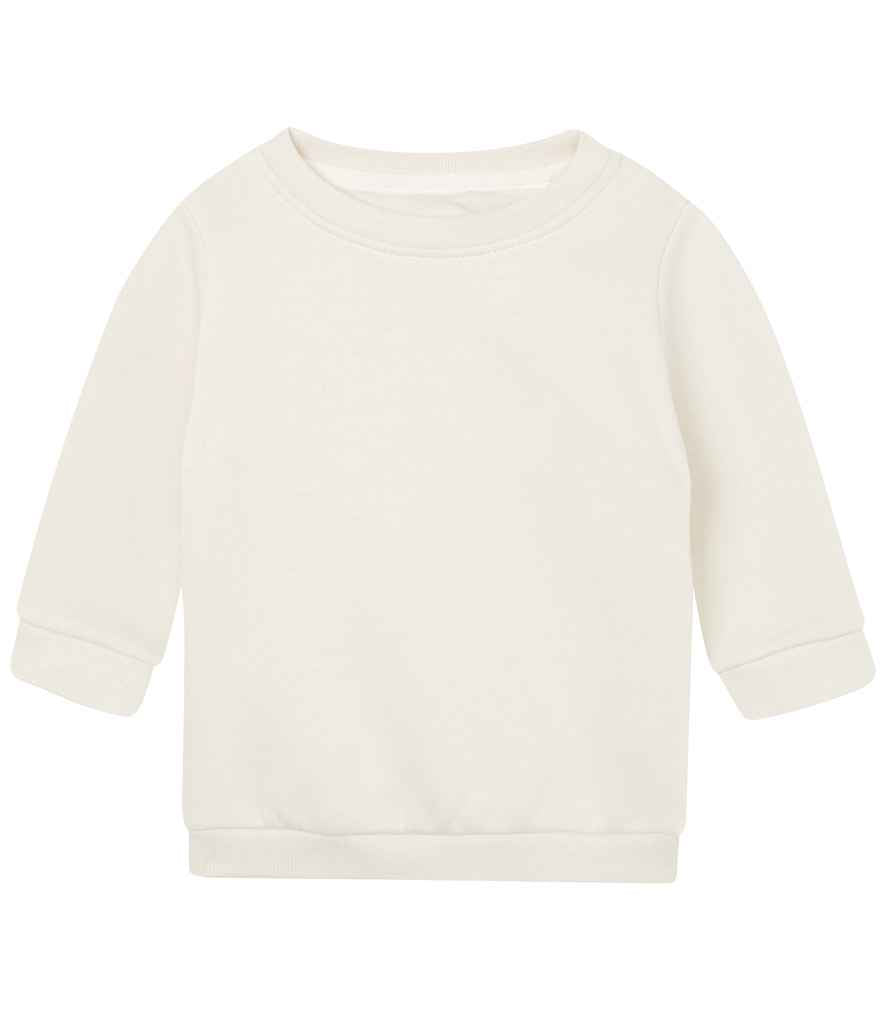 Babybugz BZ64 BabyBugz Baby Essential Sweatshirt in Natural