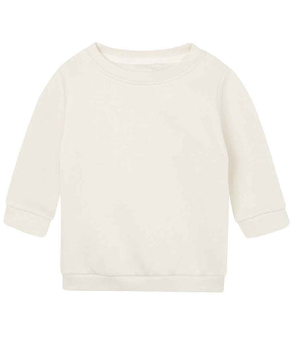 Babybugz BZ64 BabyBugz Baby Essential Sweatshirt in Natural