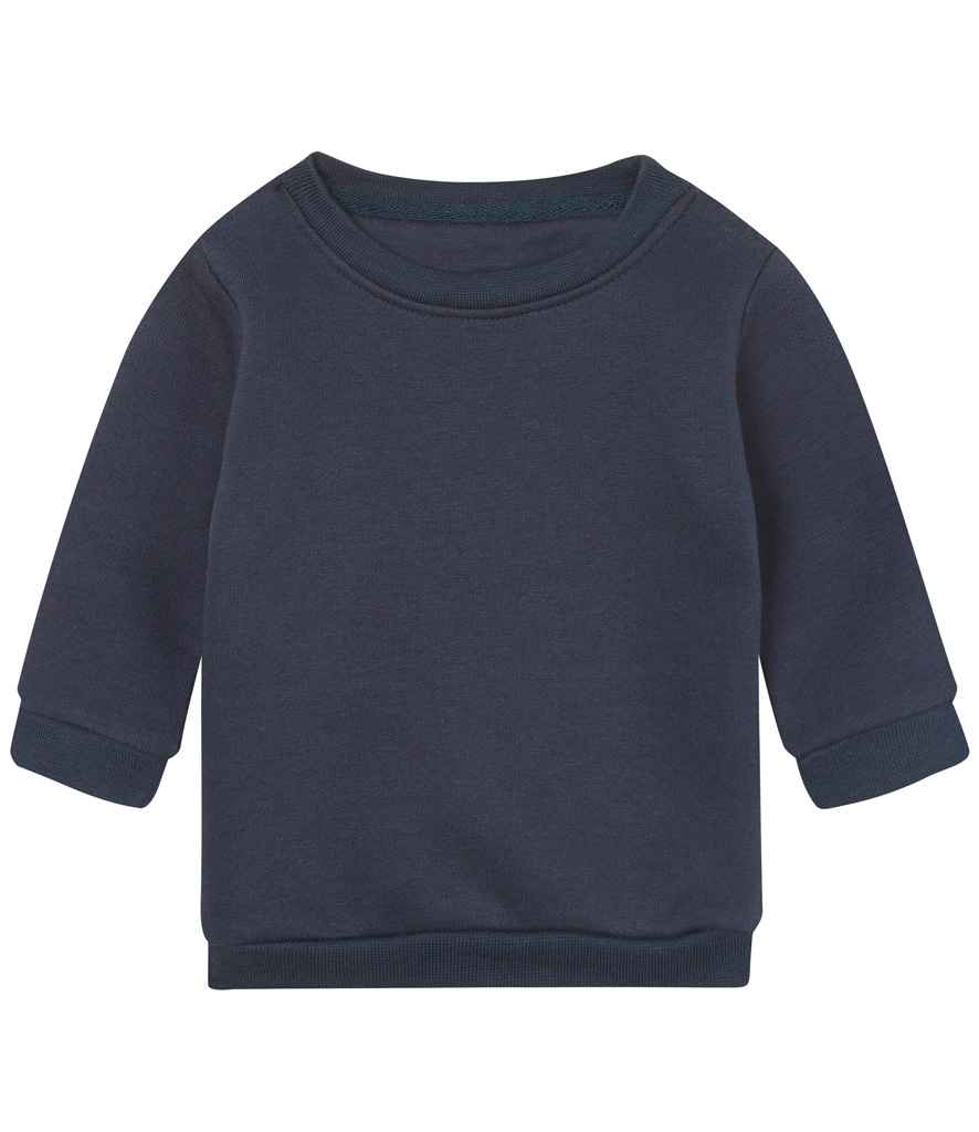 Babybugz BZ64 BabyBugz Baby Essential Sweatshirt in Navy