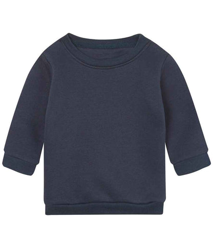 Babybugz BZ64 BabyBugz Baby Essential Sweatshirt in Navy