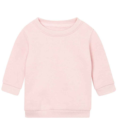 Babybugz BZ64 BabyBugz Baby Essential Sweatshirt in Soft Pink