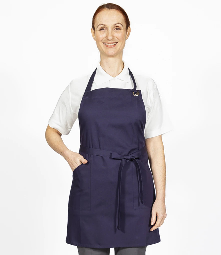 Dennys DE142 Canvas Apron with Metal Eyelets in Navy