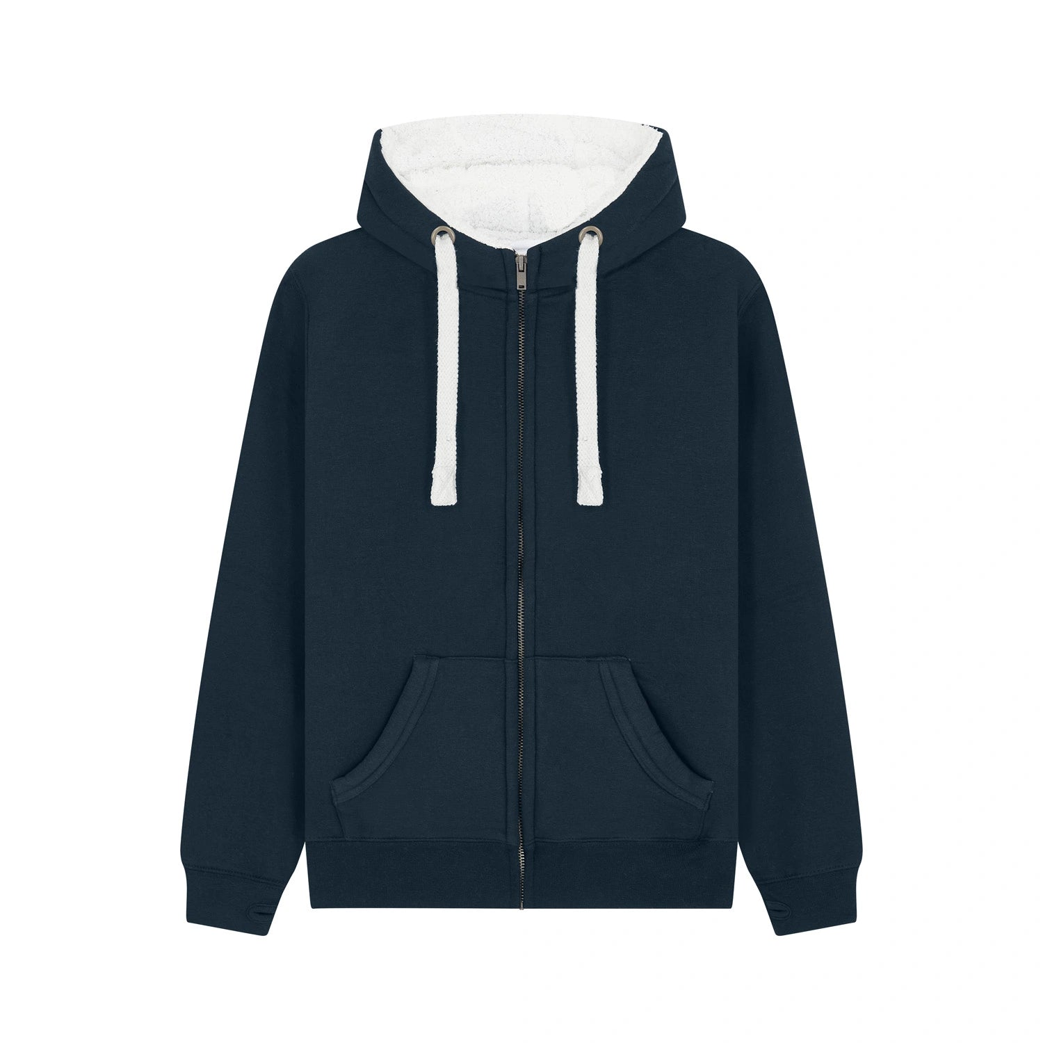 Cottonridge F15 Venus Sherpa Fleece Zip Hoodie — French Navy