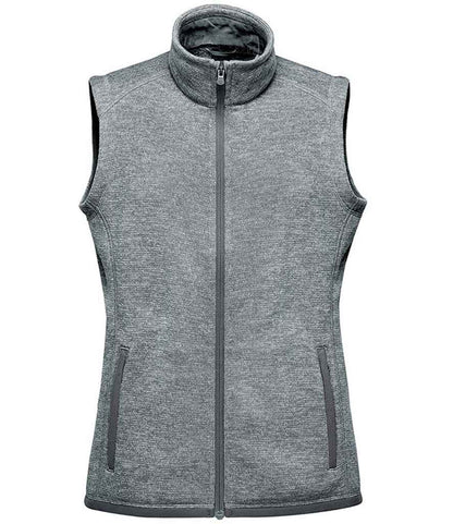 Stormtech FHV1W Stormtech Ladies Avalante Full Zip Knitted Fleece Gilet in Granite Heather