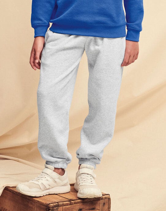 Fruit of the Loom kids elasticated cuff school jog pants