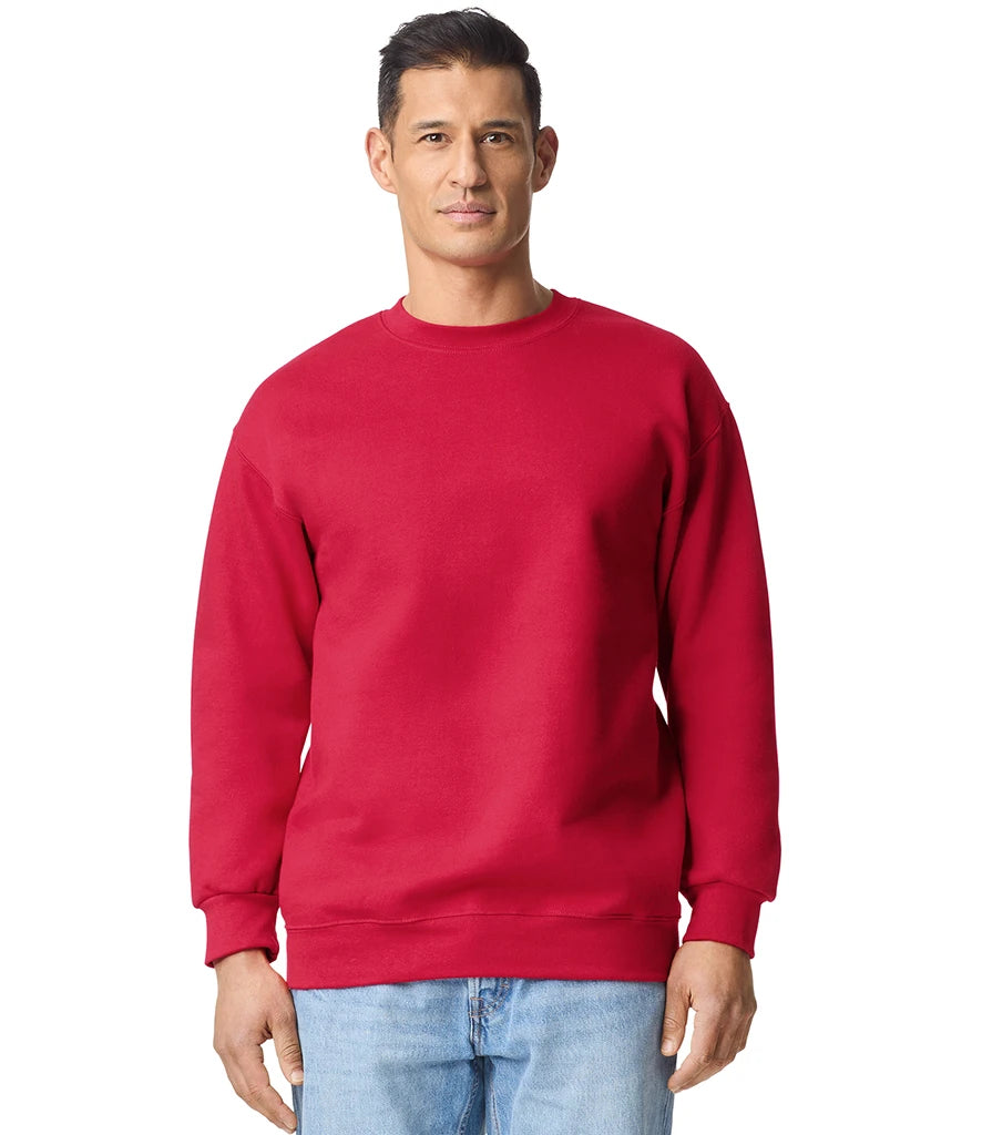 Gildan GD230 Gildan Hammer Maxweight Crew Sweatshirt in Cherry Red