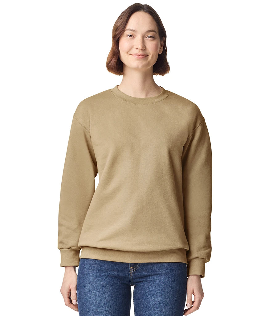 Gildan GD230 Gildan Hammer Maxweight Crew Sweatshirt in Tan