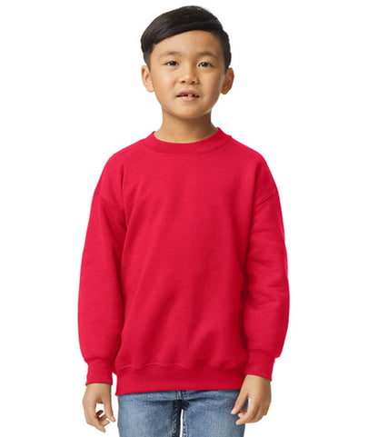 Gildan GD56B Gildan Kids Heavy Blend™ Drop Shoulder Sweatshirt in Red